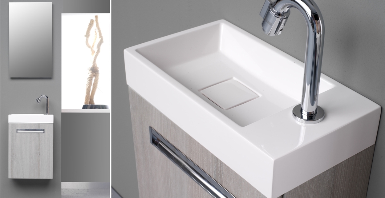 Stout eindeloos Laboratorium Toiletmeubels: stijlvolle opbergruimte met wastafel - UW-badkamer.nl